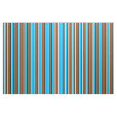 Deep Sky Blue, Brown, Black und Beige Muster Stoff (Fat Quarter (45,7 x 55,9 cm))