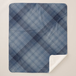 Deep Sky Blue Kariert Sherpadecke