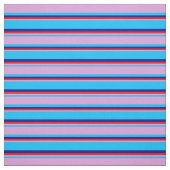 Deep Sky Blue, Plum, Red und Dark Blue Streifen Stoff (Muster)