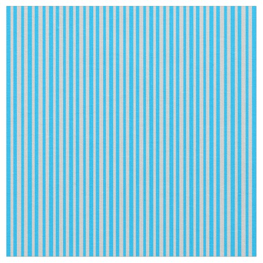 Deep Sky Blue und Light Graue Linien Stoff (Nahaufnahme)