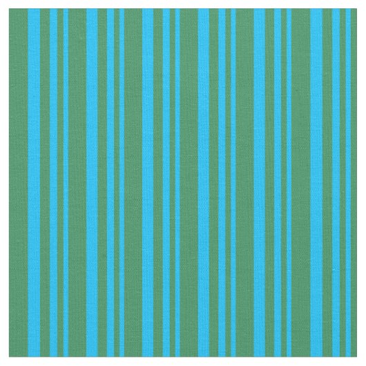 Deep Sky Blue und Sea Green Coloars Stoff (Nahaufnahme)