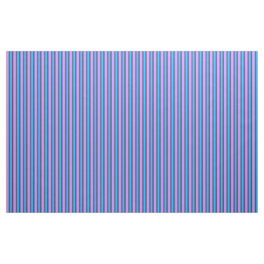 Deep Sky Blue, Violet, Blue & Brown Lined Pattern Stoff (Yard (91,4 cm))