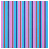 Deep Sky Blue, Violet, Blue & Brown Lined Pattern Stoff (Muster)