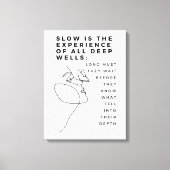 Deep Soul Introvert Philosophie Zitat Nietzsche Leinwanddruck (Vorderseite)