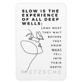 Deep Soul Introvert Philosophie Zitat Nietzsche Magnet (Vertikal)