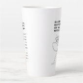 Deep Soul Introvert Philosophie Zitat Nietzsche Milchtasse (Vorderseite)