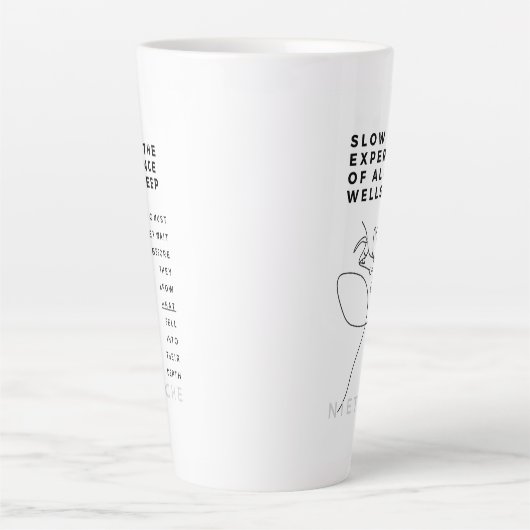 Deep Soul Introvert Philosophie Zitat Nietzsche Milchtasse (Vorderseite)