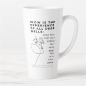 Deep Soul Introvert Philosophie Zitat Nietzsche Milchtasse (Rechts)