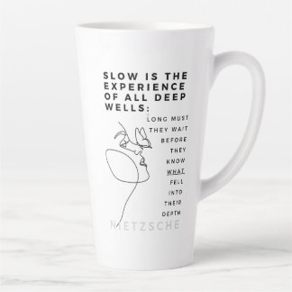 Deep Soul Introvert Philosophie Zitat Nietzsche Milchtasse
