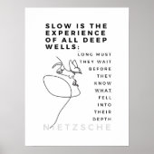 Deep Soul Introvert Philosophie Zitat Nietzsche Poster (Vorne)
