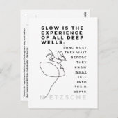 Deep Soul Introvert Philosophie Zitat Nietzsche Postkarte (Vorne/Hinten)