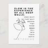Deep Soul Introvert Philosophie Zitat Nietzsche Postkarte (Vorderseite)