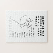 Deep Soul Introvert Philosophie Zitat Nietzsche Puzzle (Horizontal)