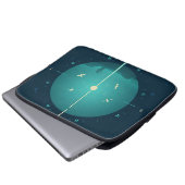 Deep Space Atomic Clock Poster, Blue Version. Laptopschutzhülle (Vorne Knopf)