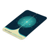 Deep Space Atomic Clock Poster, Blue Version. Magnet (Linke Seite)