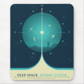 Deep Space Atomic Clock Poster, Blue Version. Mousepad (Vorne)