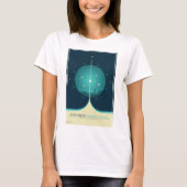 Deep Space Atomic Clock Poster, Blue Version. T-Shirt (Vorderseite)