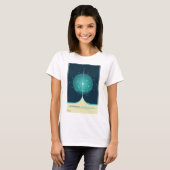 Deep Space Atomic Clock Poster, Blue Version. T-Shirt (Vorne ganz)
