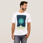 Deep Space Atomic Clock Poster, Blue Version. T-Shirt (Vorne ganz)