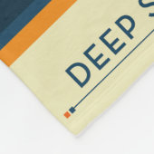 Deep Space Atomic Clock Poster, Orange Version. Fleecedecke (Ecke)