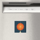 Deep Space Atomic Clock Poster, Orange Version. Magnet (In Situ (Geschirrspüler))
