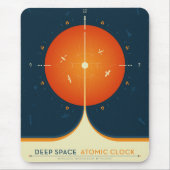 Deep Space Atomic Clock Poster, Orange Version. Mousepad (Vorne)