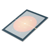 Deep Space Atomic Clock Poster, Orange Version. Notizblock (angewinkelt)