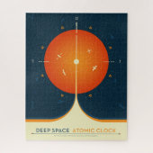 Deep Space Atomic Clock Poster, Orange Version. Puzzle (Vertikal)
