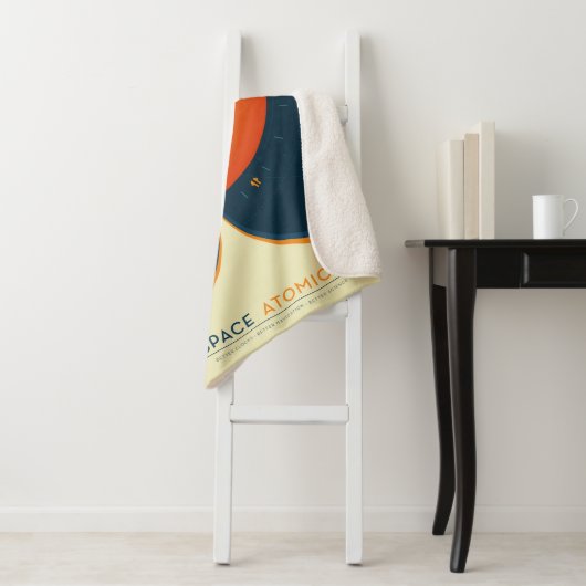 Deep Space Atomic Clock Poster, Orange Version. Sherpadecke (Beispiel)