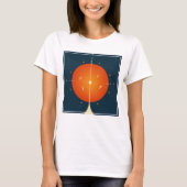 Deep Space Atomic Clock Poster, Orange Version. T-Shirt (Vorderseite)