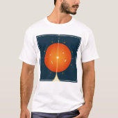 Deep Space Atomic Clock Poster, Orange Version. T-Shirt (Vorderseite)