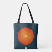 Deep Space Atomic Clock Poster, Orange Version. Tasche (Rückseite)