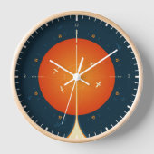Deep Space Atomic Clock Poster, Orange Version. Uhr (Vorderseite)