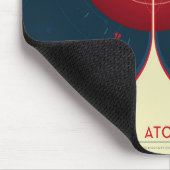 Deep Space Atomic Clock Poster, Red Version. Mousepad (Ecke)