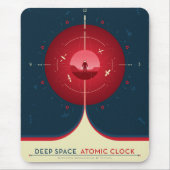 Deep Space Atomic Clock Poster, Red Version. Mousepad (Vorne)