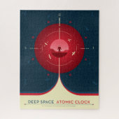 Deep Space Atomic Clock Poster, Red Version. Puzzle (Vertikal)