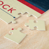 Deep Space Atomic Clock Poster, Red Version. Puzzle (Seite)