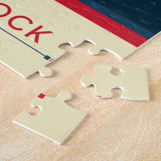 Deep Space Atomic Clock Poster, Red Version. Puzzle (Seite)