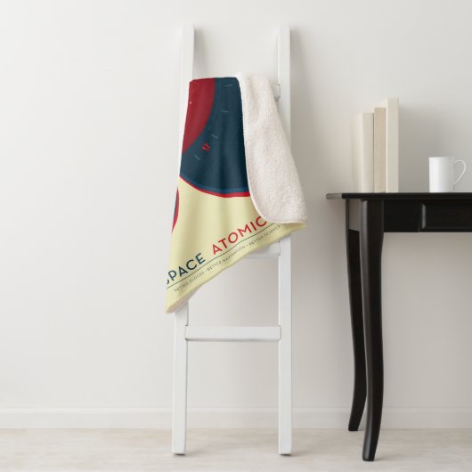 Deep Space Atomic Clock Poster, Red Version. Sherpadecke (Beispiel)