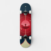 Deep Space Atomic Clock Poster, Red Version. Skateboard (Vorderseite)