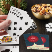 Deep Space Atomic Clock Poster, Red Version. Spielkarten (In Situ)