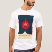 Deep Space Atomic Clock Poster, Red Version. T-Shirt (Vorderseite)