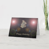 Deep Space Birthday Card Karte (Vorderseite)