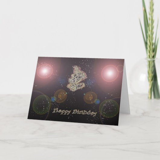 Deep Space Birthday Card Karte (Vorderseite)