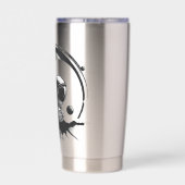 Deep Space Explorer-Silhouette Thermobecher (Rückseite)