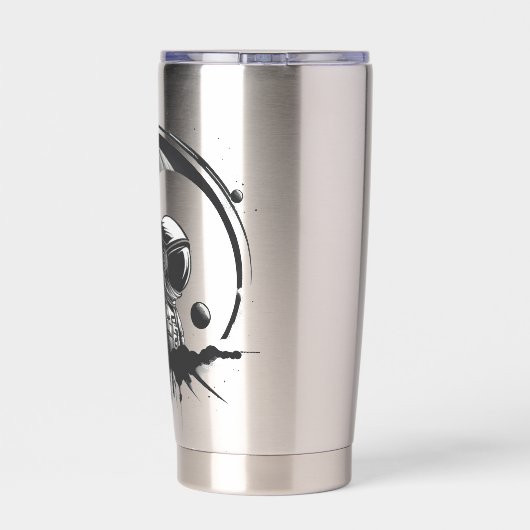 Deep Space Explorer-Silhouette Thermobecher (Rückseite)