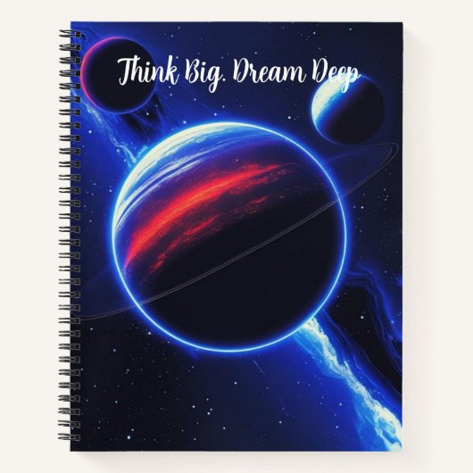 Deep Space Fade - Bold Galaxy Notebook Notizblock (Vorderseite)