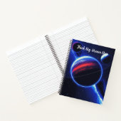Deep Space Fade - Bold Galaxy Notebook Notizblock (Innenseite)