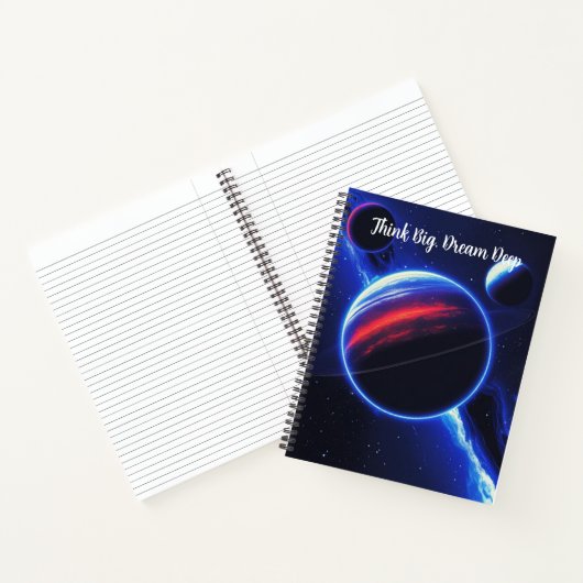 Deep Space Fade - Bold Galaxy Notebook Notizblock (Innenseite)