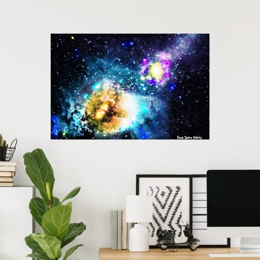 Deep Space Galaxy Poster (Heimbüro)
